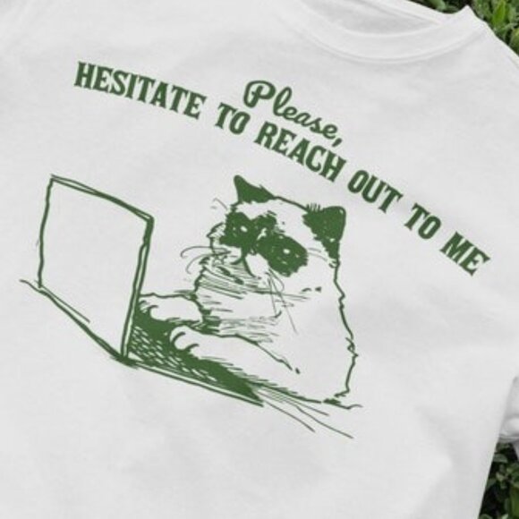 Funny Cat Graphic Tee, Sarcastic Quote Shirt - Picture 2 of 4